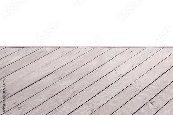 Fototapeta Empty bridge wood top view