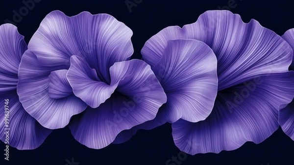 Fototapeta Abstract Purple Flower Pattern