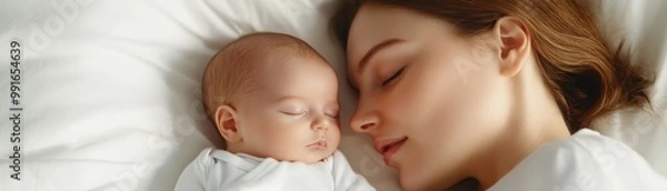 Obraz Tender Moment of Mother and Baby Together