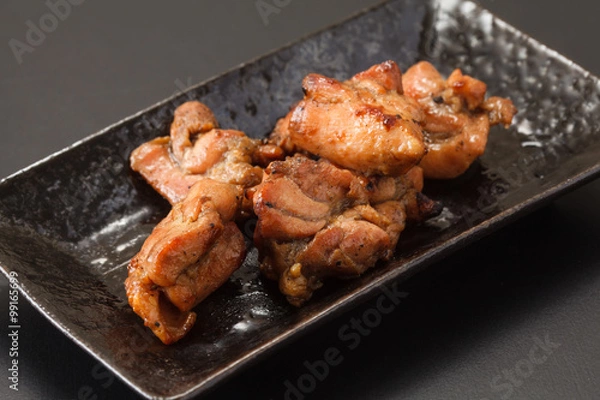 Fototapeta 鶏肉の炭火焼