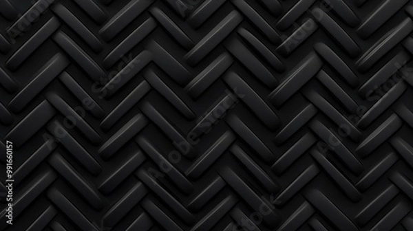 Obraz Black Herringbone Pattern Background