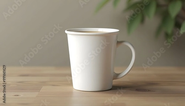 Fototapeta white cup of coffee