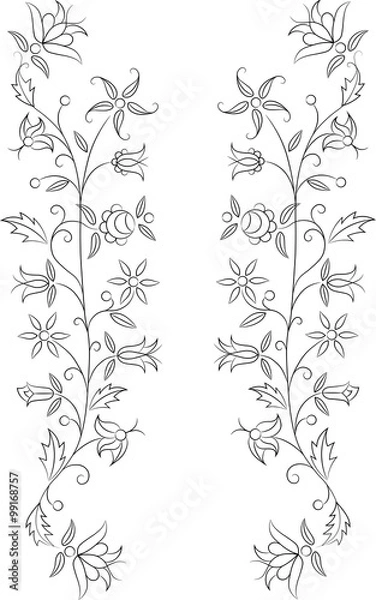 Obraz Haft Kaszubski - kolorowanka