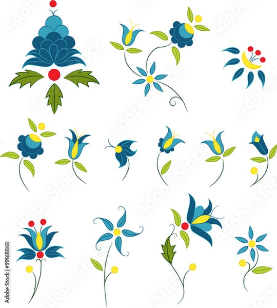 Obraz Haft Kaszubski - kolorowanka