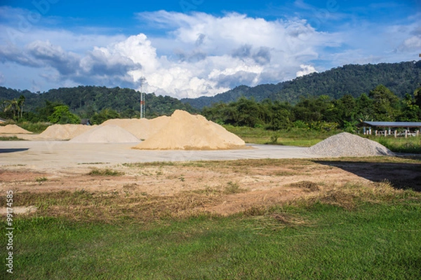 Obraz sand and land  for construction