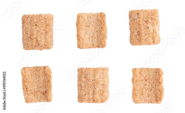 Fototapeta cinnamon toast crunch isolated on white