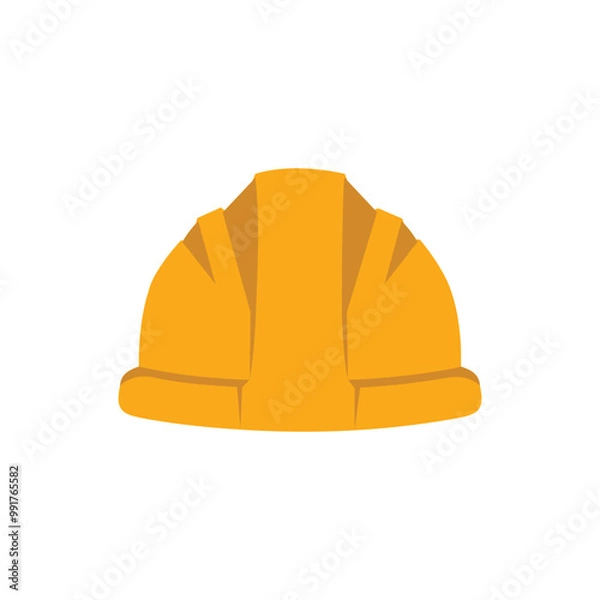Obraz yellow hard hat,constrution worker cap logo icon vector
