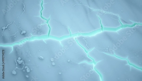 Obraz Jagged Ice with Electric Patterns