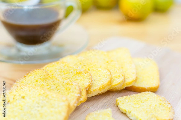 Fototapeta Crispy Bread Butter Sugar