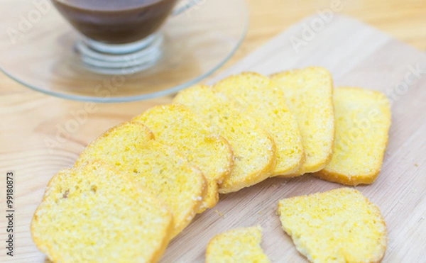 Fototapeta Crispy Bread Butter Sugar