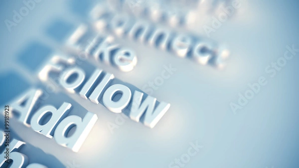 Obraz social media keywords