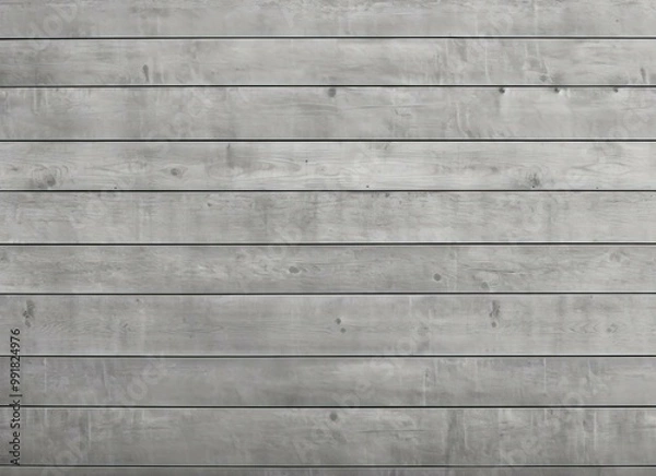 Obraz Gray Wood Paneling Texture - Horizontal Planks Background