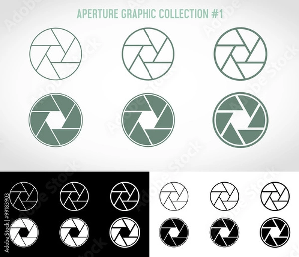 Fototapeta Aperture Icon Collection #1