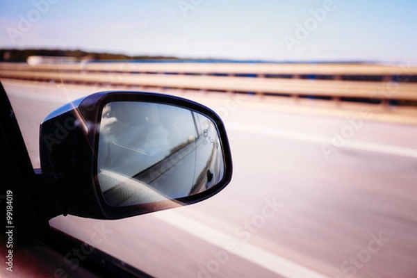 Fototapeta View From Car Window. Freedom And Travel Concept