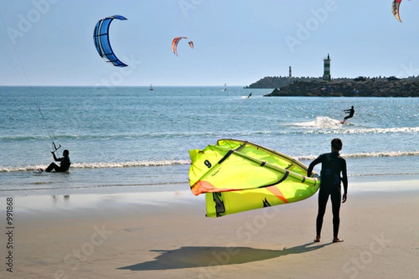 Obraz kitesurfing