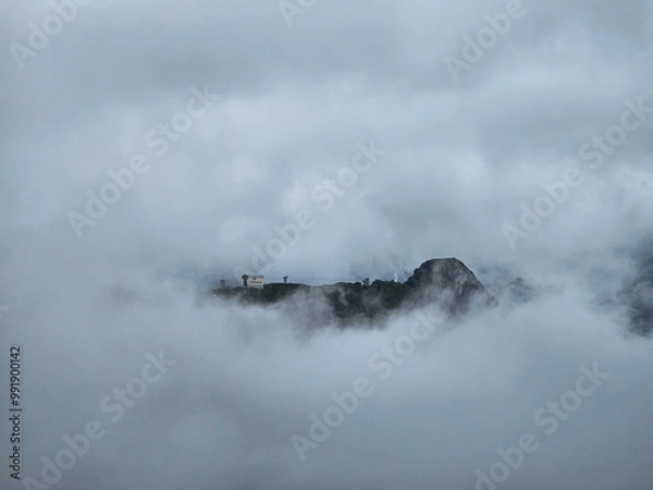 Obraz Val Formazza - A mountain emerging from the clouds