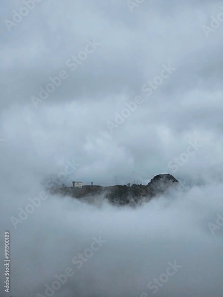 Obraz Val Formazza - A mountain emerging from the clouds