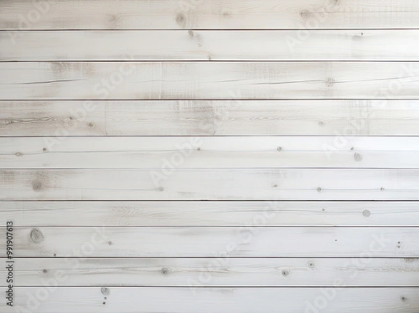 Obraz Whitewashed Wood Plank Wall Texture Background