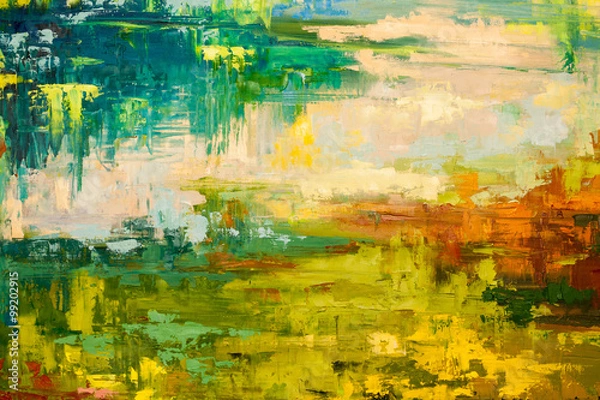 Obraz Abstract art  background. Oil painting on canvas. Colour texture