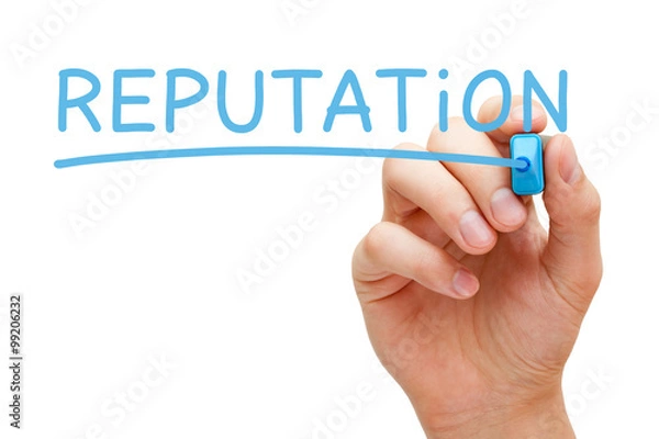 Fototapeta Reputation Blue Marker