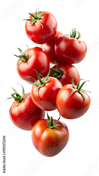 Fototapeta tomatoes isolated on transparent background png