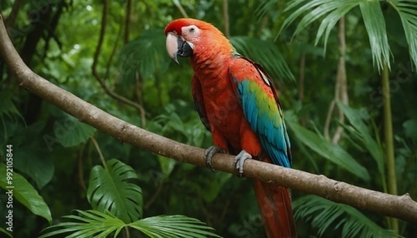 Obraz green winged macaw