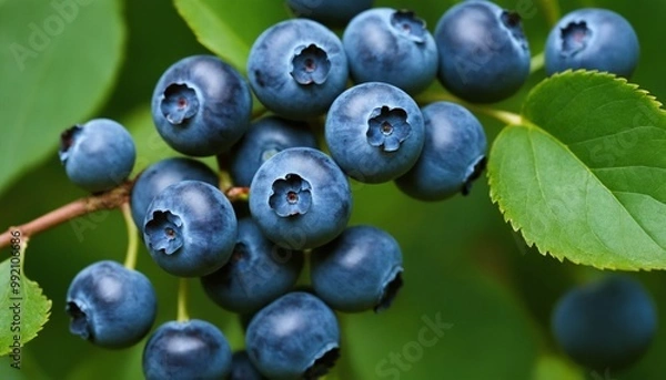 Fototapeta blueberries on the bush