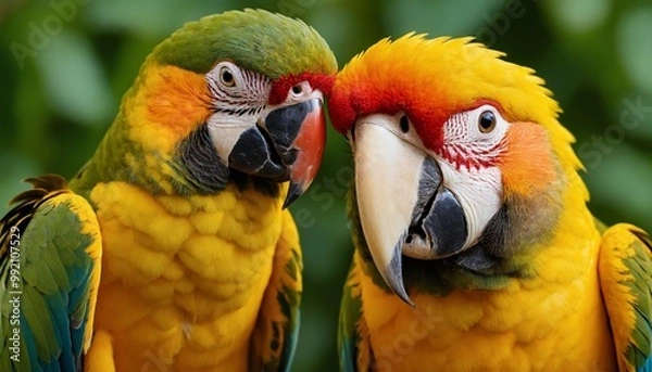 Fototapeta blue and yellow macaw