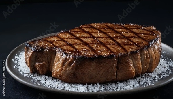 Fototapeta beef steak on a plate