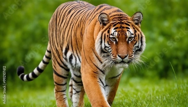 Fototapeta tiger in the grass