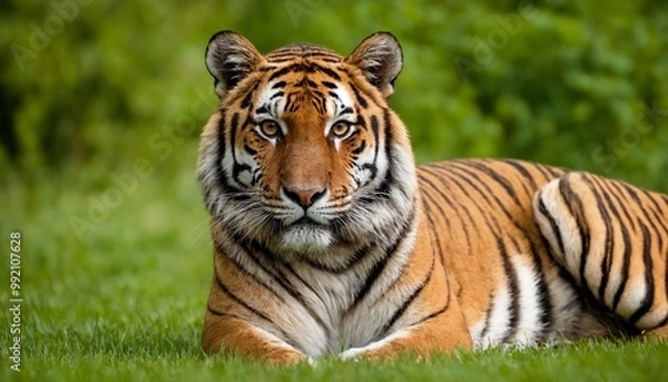 Fototapeta tiger in the grass