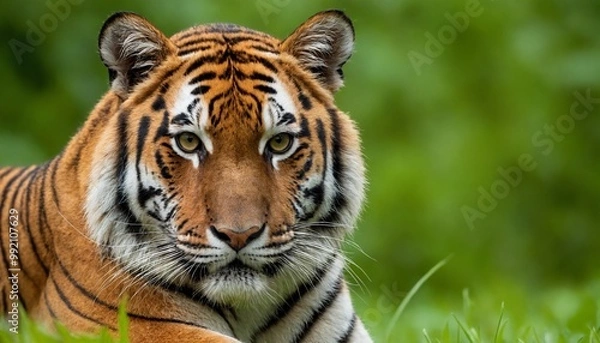 Fototapeta tiger in the grass