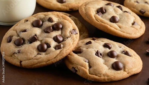 Fototapeta chocolate chip cookies