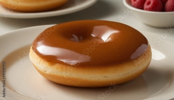 Fototapeta donuts with chocolate