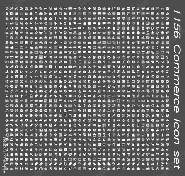 Obraz Commerce icon set