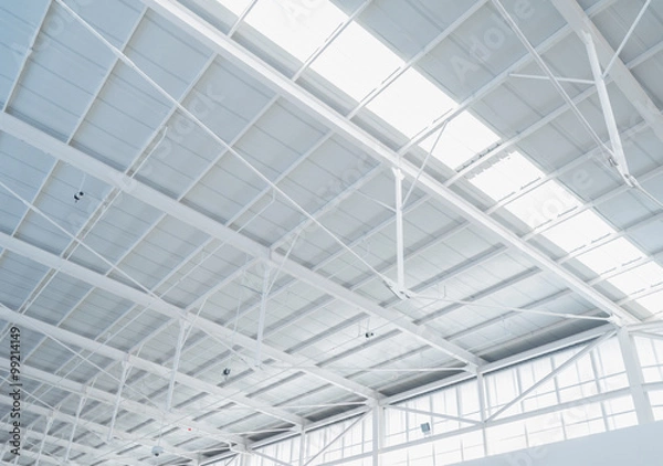 Obraz white interior roof design