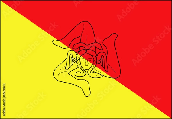 Obraz bandiera sicilia