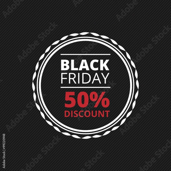 Fototapeta Black Friday Label