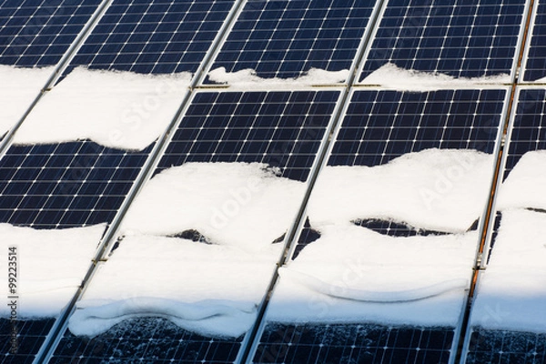 Obraz Photovoltaik im Winter