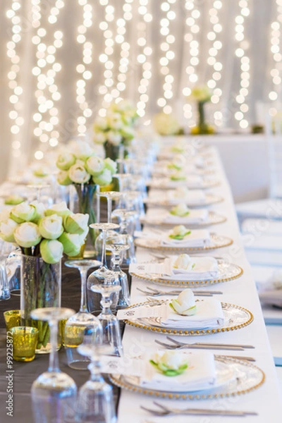 Obraz Elegance table set up