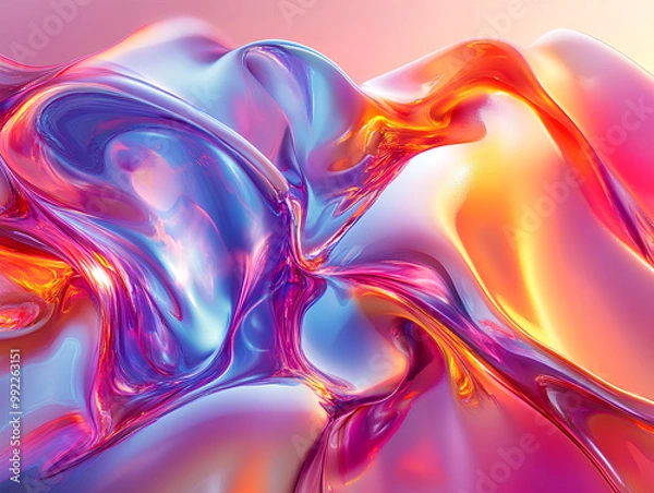 Fototapeta abstract background with bubbles, generative a.i.