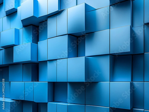 Fototapeta abstract background with cubes, generative a.i.