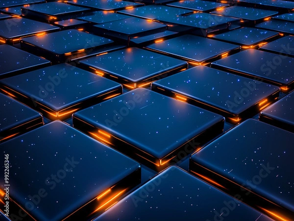 Fototapeta background with squares, generative a.i.