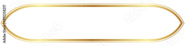 Obraz simple golden frame Empty frame for elegant text