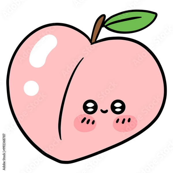 Obraz 복숭아 캐릭터