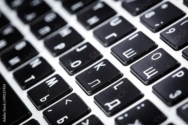 Fototapeta Computer keyboard close up