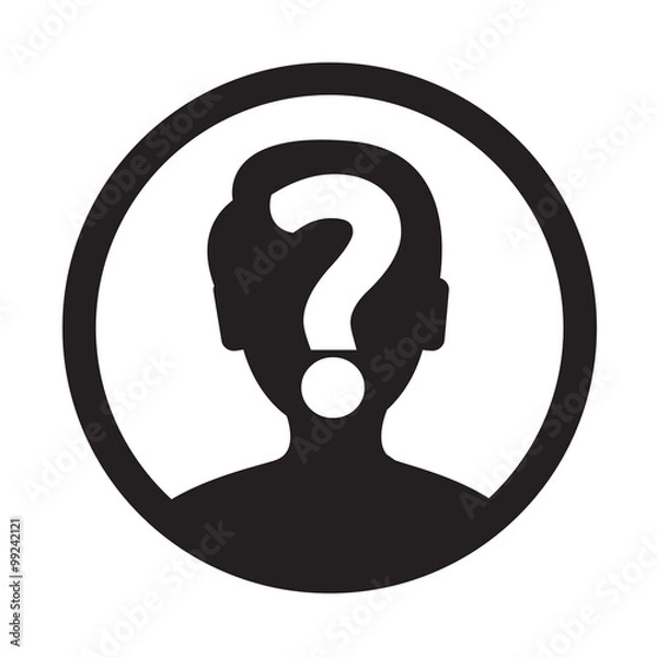 Obraz Who Icon Illustration and Vector Art