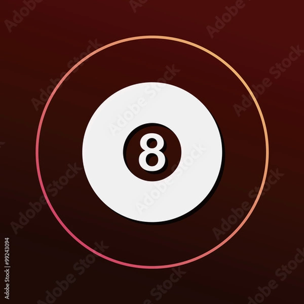 Fototapeta Billiards icon