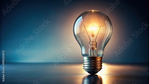 Fototapeta Concept brainstorming with light bulb, innovation, creativity, idea, brainstorm, thinking, strategy, planning