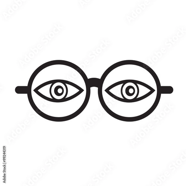 Obraz Eye Glasses Icon Illustration sign design